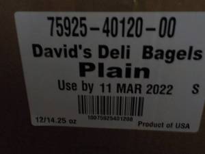 2 Cases 12 each Davids Deli Plain ...