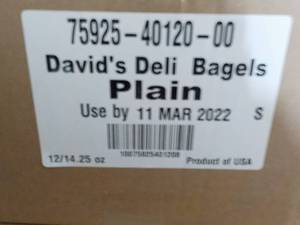 2 Cases 12 each Davids Deli Plain ...