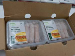 4 Frozen Pkgs Plant Based Sausages...