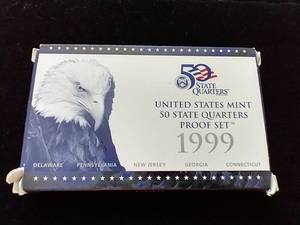 1999 U.S. Mint State Quarters Proof Set