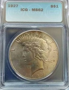 1927 Peace Dollar - MS62