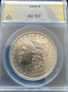 1886 Morgan Dollar - AU50