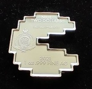 2021 Niue 1 Oz. Silver Pac-Man Coin