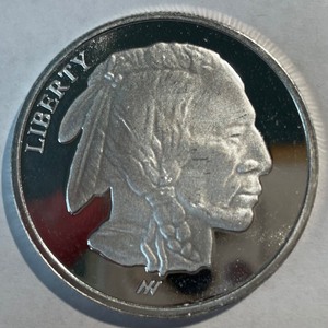 Native American 1 Troy Ounce Fine Silver