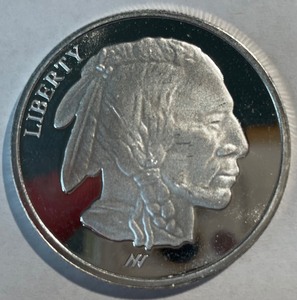 Native American 1 Troy Ounce Fine Silver