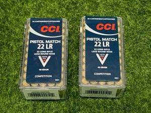 100 Rounds .22 Pistol Match Ammo