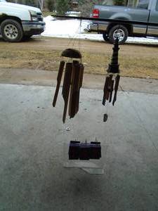 Qty of 2 wood chimes. As shown.