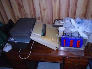 Misc electronics printer, scanner, vhs, monitor. As shown.