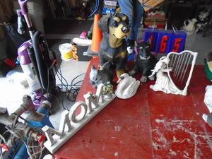 Outdoor dog figurines & statues. As shown.