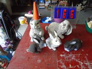 Misc yard animals. As shown.