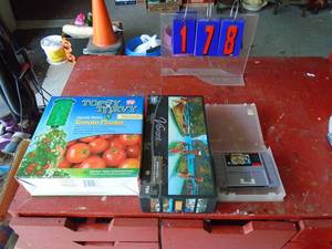 Misc topsy turvey & nintendo mario games, leather choppers, stop sign & misc. As shown.