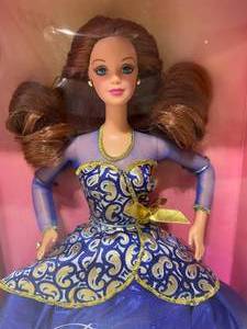 lot 45 image: NEW in Box Portrait in Blue Barbie Doll