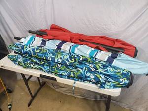 lot 46 image: 3 Patio Umbrellas - 2 Need Repair