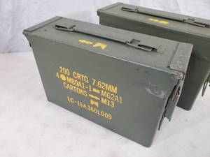 lot 47 image: Pair of 30 Cal. US Military Ammo Cans