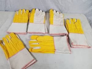 lot 50 image: 6 New Pairs Utility Work Gloves