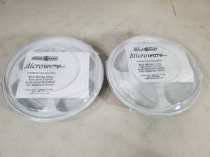 lot 59 image: 2 New Nordic Ware Microwave Dishes with Lids