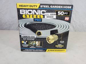 lot 70 image: New 50 Foot Bionic Steel Pro Hose