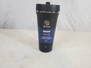 lot 72 image: New Takeya Stay Cool Leakproof Straw Tumbler