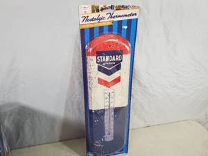 lot 73 image: New Standard Station Nostalgic Metal Thermometer