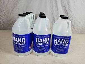 lot 130 image: 10 New Jugs of Alcohol Antiseptic Topical Solution Hand Sanitizer