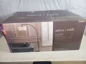 lot 98 image: New Allen and Roth Floor Lamp - Dented Shade