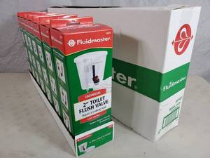 lot 149 image: New Case of 8 Fluidmaster Toilet Flush Valves