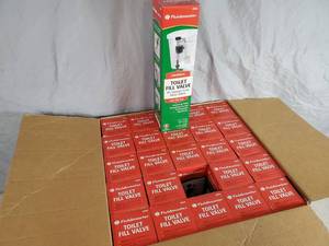 lot 158 image: New Case of 25 Fluidmaster Toilet Fill Valve Kits