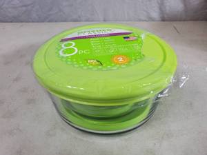 lot 163 image: New Kitchen Classics 8 Piece Glass Food Storage Set