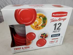 lot 164 image: New Rubbermaid Take Alongs 12 Piece Set