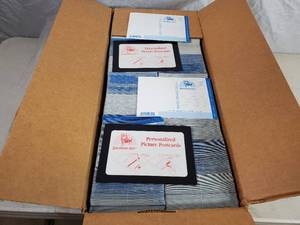 lot 169 image: New Case of 1800 Personalized Picture Postcards