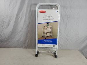 lot 184 image: New Rubbermaid 3 Basket Cart