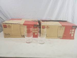 lot 195 image: 24 New Bormioli Rocco Glass Drinking Glasses