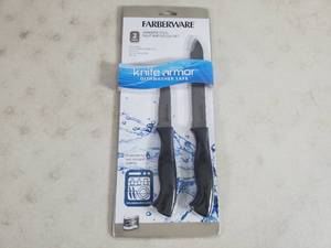 lot 219 image: New Farberware 2 Piece Japenese Steel Knife Set