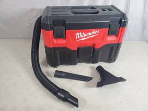 lot 19 image: Milwaukee M18 18-Volt 2 Gal. Lithium-Ion Cordless WetDry Vacuum