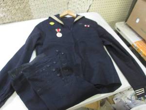 lot 36 image: (RMDR) Vintage Sea Bees WWII Unifor...