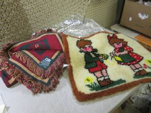 lot 50 image: (F-3) Rug and Blanket...