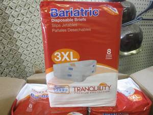 lot 65 image: (BS) 4 Packs of Disposable Briefs S...