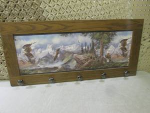 lot 89 image: (FS) Eagles Mountain Scene Wood Wal...