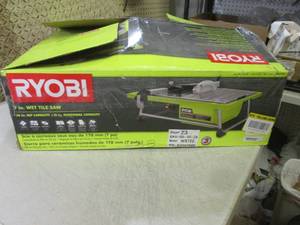 lot 113 image: (EW6) Ryobi 7 Wet Tile Saw Used...