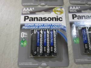 lot 160 image: (BSB) 4 - 4pks Panasonic AAA Batter...