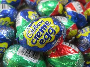 lot 188 image: (B-3) 36 Cadbury Creme Eggs Past Da...
