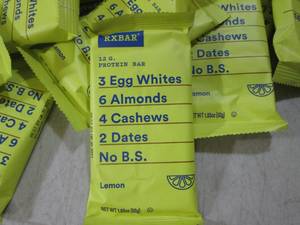 lot 207 image: (B-3) 21 RXBAR Lemon Protein Bars P...