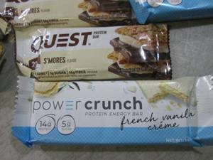 lot 215 image: (B-1) 24 Assorted Protein Bars Past...