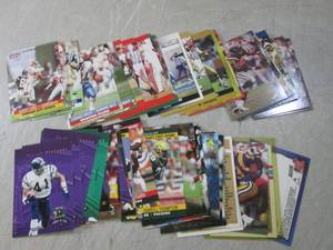 lot 239 image: (BSB) 50 Assorted Football Sports C...