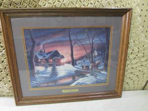 lot 270 image: (D-1) Framed Ron Iverson Dashing T...
