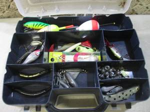 lot 292 image: (BS) Assorted Fishing Tackle in Dou...