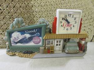 lot 304 image: (FS) Coca-Cola Clock 21 12 x 11 1...