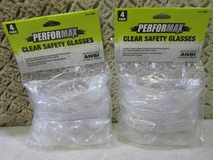 lot 315 image: (F-0) 2 - 4pks Clear Safety Glasses...