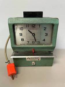lot 16 image: ArcoPrint Vintage Time Recorder Clock