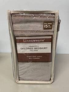 lot 61 image: Linenweave Tailored 15 Drop Bed Skirt-Cal King